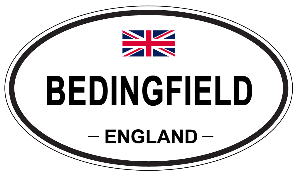 BEDINGFIELD, ENGLAND - Oval Sticker