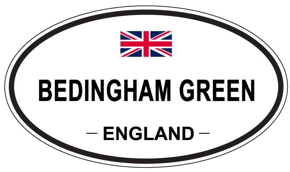 BEDINGHAM GREEN, ENGLAND - Oval Sticker