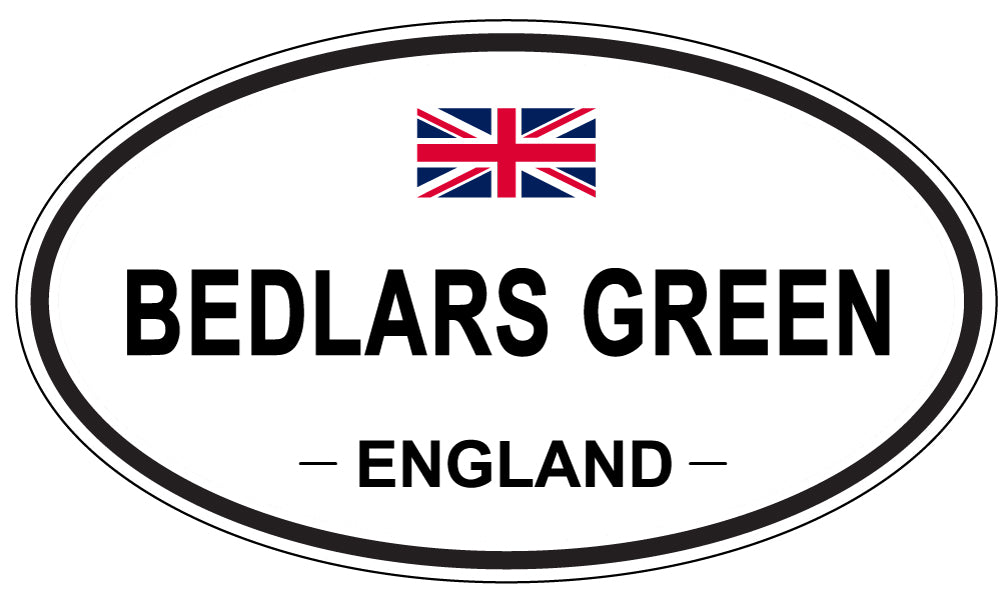 BEDLARS GREEN, England - Oval Magnet