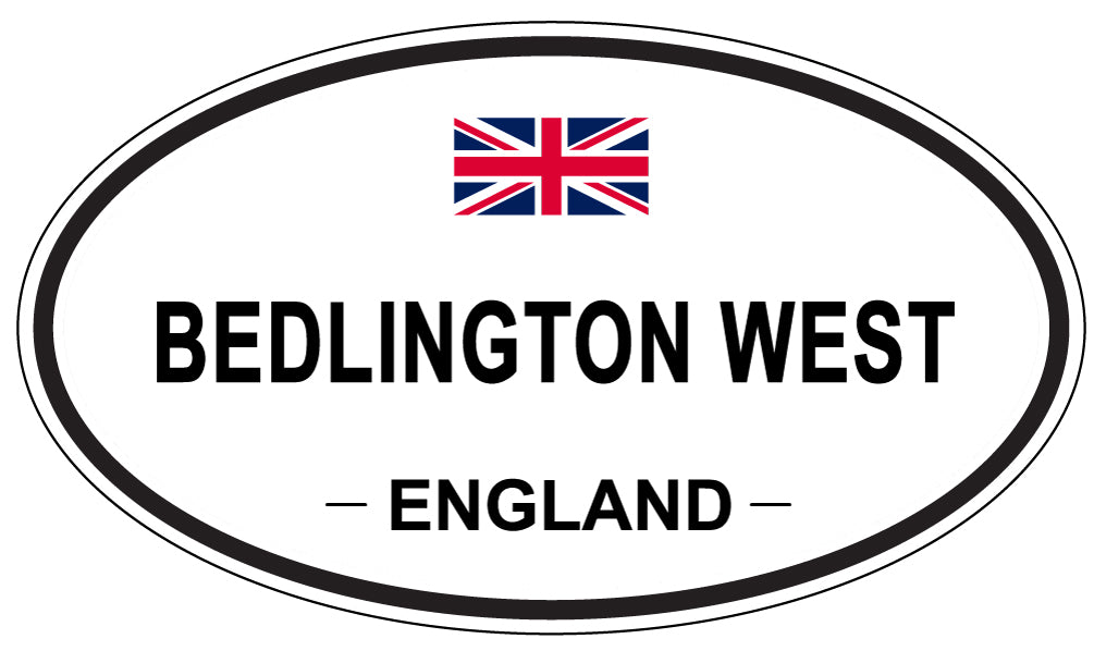 BEDLINGTON WEST, England - Oval Magnet
