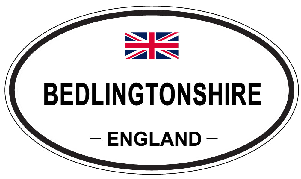 BEDLINGTONSHIRE, ENGLAND - Oval Sticker