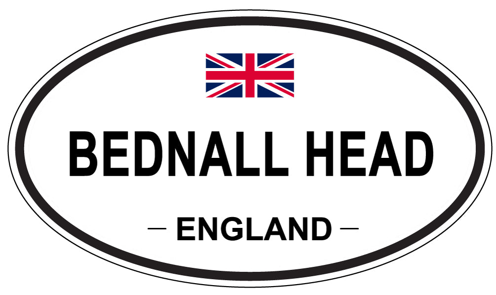 BEDNALL HEAD, ENGLAND - Oval Sticker