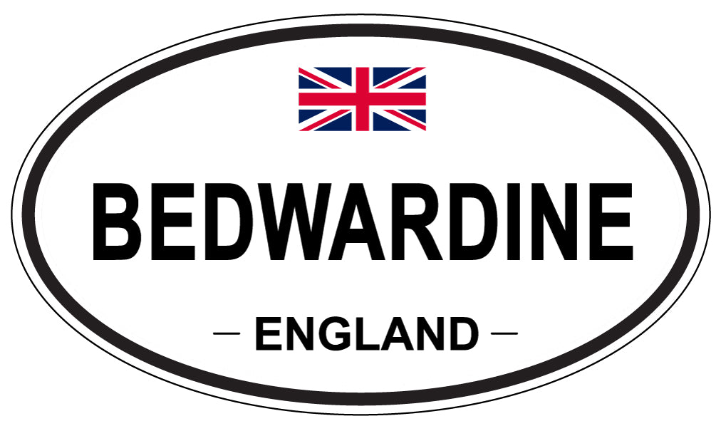 BEDWARDINE, ENGLAND - Oval Sticker
