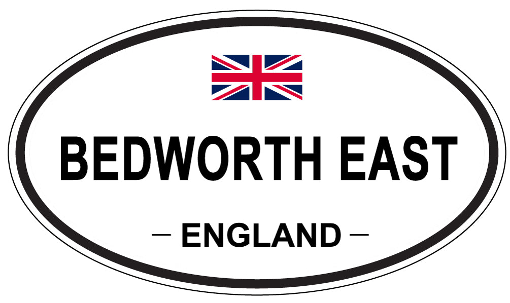 BEDWORTH EAST, ENGLAND - Oval Sticker