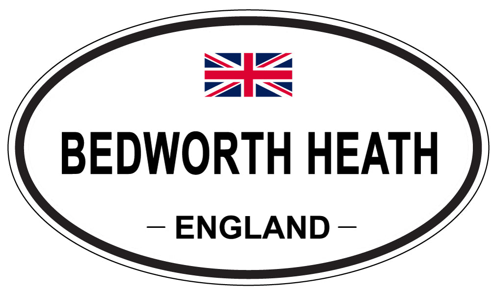 BEDWORTH HEATH, ENGLAND - Oval Sticker