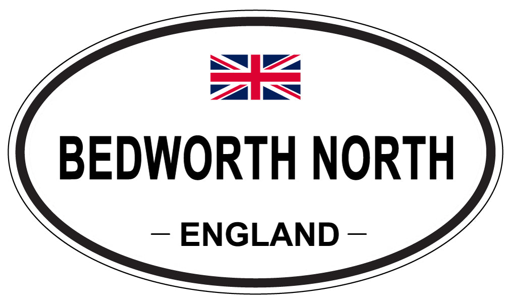 BEDWORTH NORTH, ENGLAND - Oval Sticker