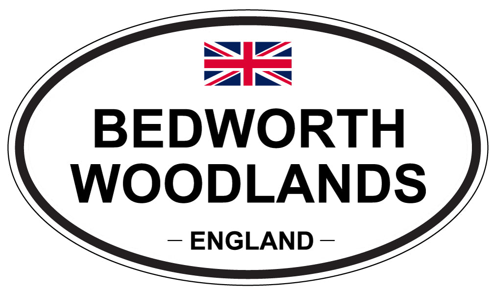 BEDWORTH WOODLANDS, ENGLAND - Oval Sticker