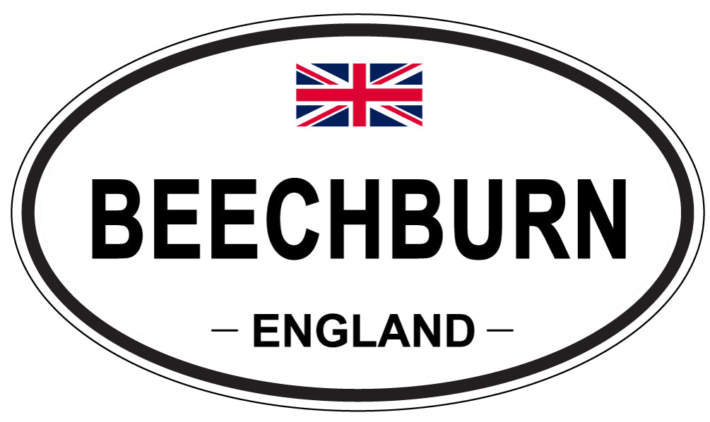 BEECHBURN, ENGLAND - Oval Sticker