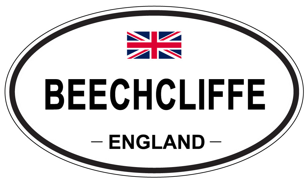 BEECHCLIFFE, ENGLAND - Oval Sticker