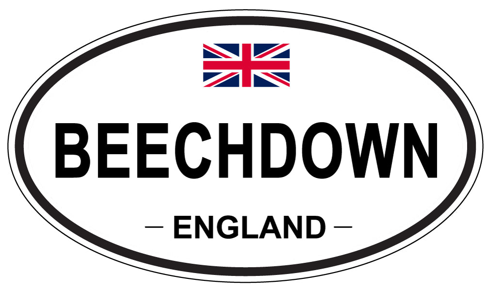 BEECHDOWN, ENGLAND - Oval Sticker