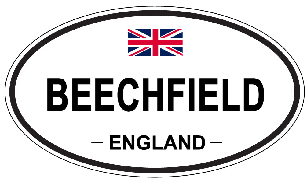 BEECHFIELD, ENGLAND - Oval Sticker