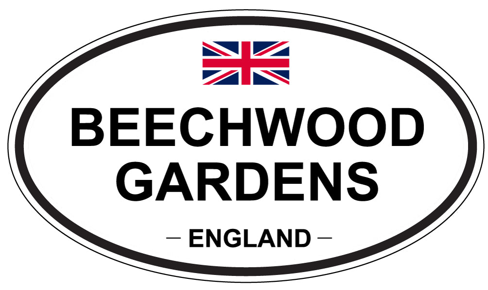 BEECHWOOD GARDENS, England - Oval Magnet