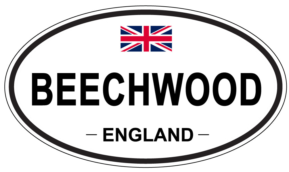 BEECHWOOD, ENGLAND - Oval Sticker
