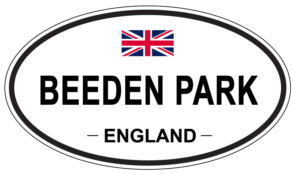 BEEDEN PARK, ENGLAND - Oval Sticker