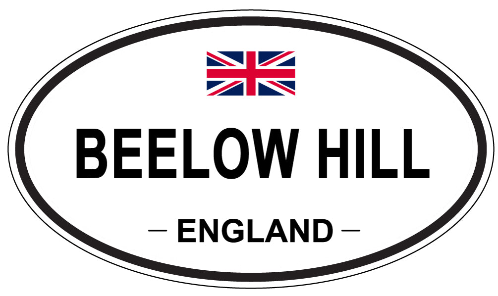 BEELOW HILL, ENGLAND - Oval Sticker