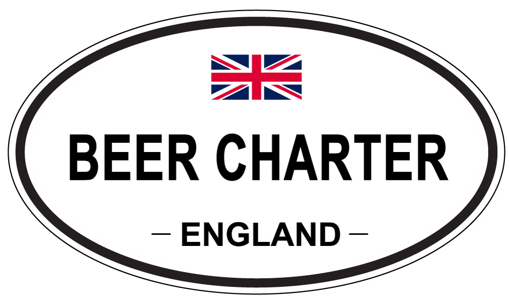 BEER CHARTER, England - Oval Magnet