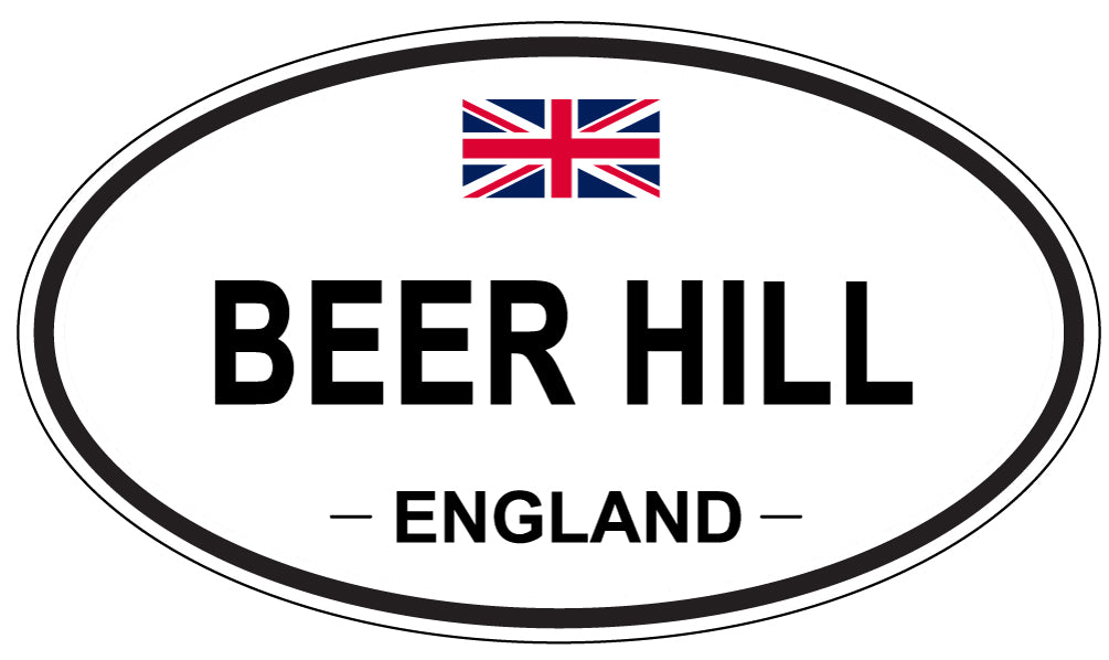 BEER HILL, England - Oval Magnet