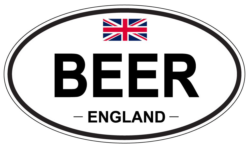 BEER, ENGLAND - Oval Sticker