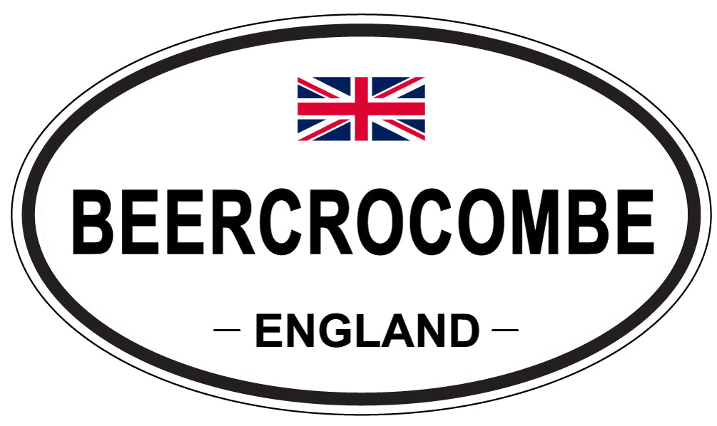 BEERCROCOMBE, ENGLAND - Oval Sticker
