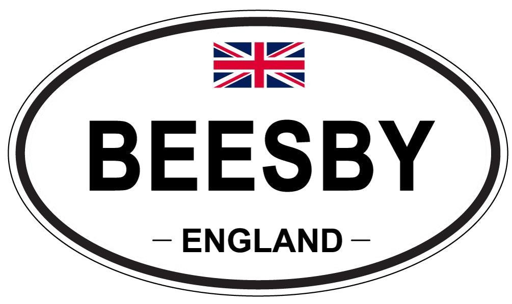 BEESBY, ENGLAND - Oval Sticker