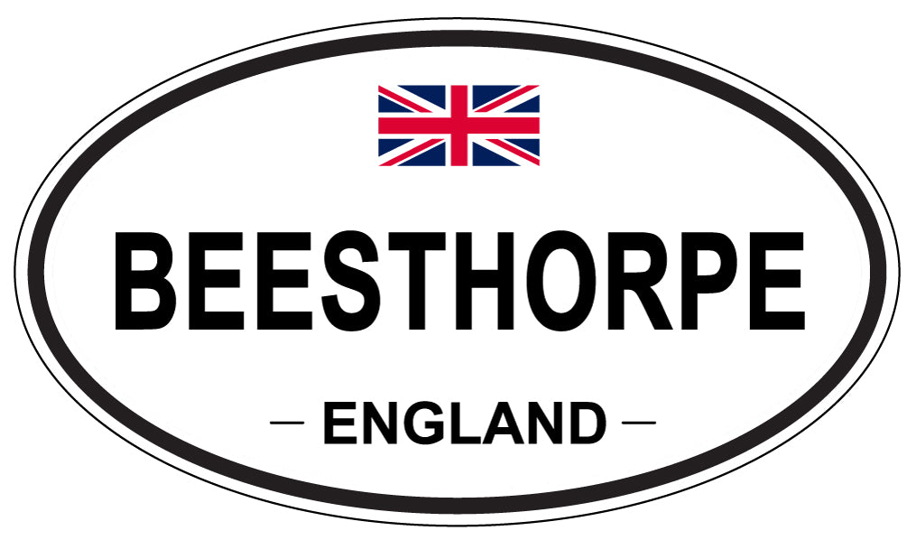 BEESTHORPE, ENGLAND - Oval Sticker