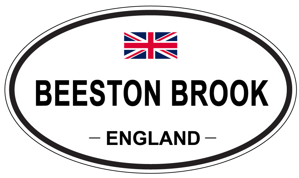 BEESTON BROOK, ENGLAND - Oval Sticker
