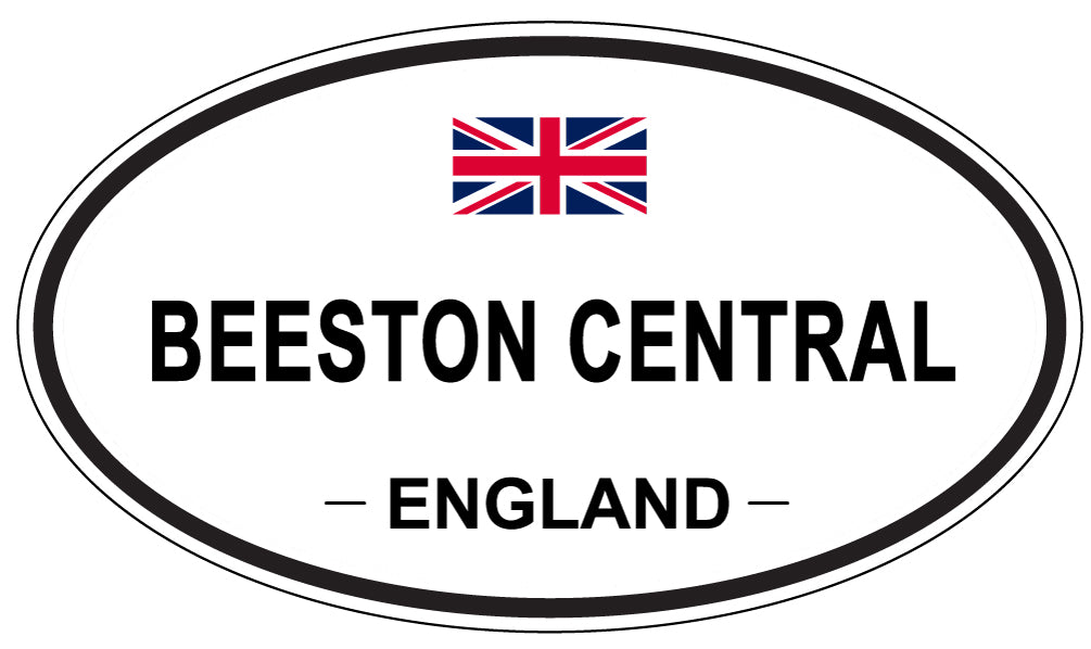 BEESTON CENTRAL, ENGLAND - Oval Sticker