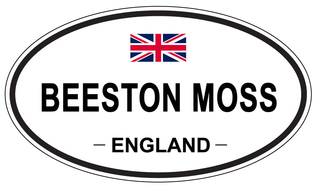 BEESTON MOSS, ENGLAND - Oval Sticker