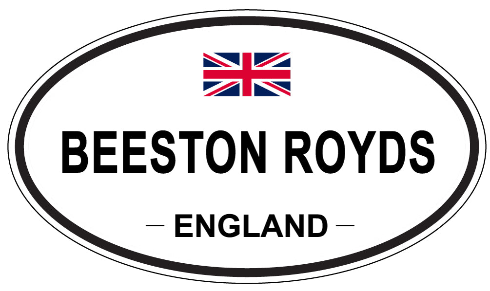BEESTON ROYDS, ENGLAND - Oval Sticker
