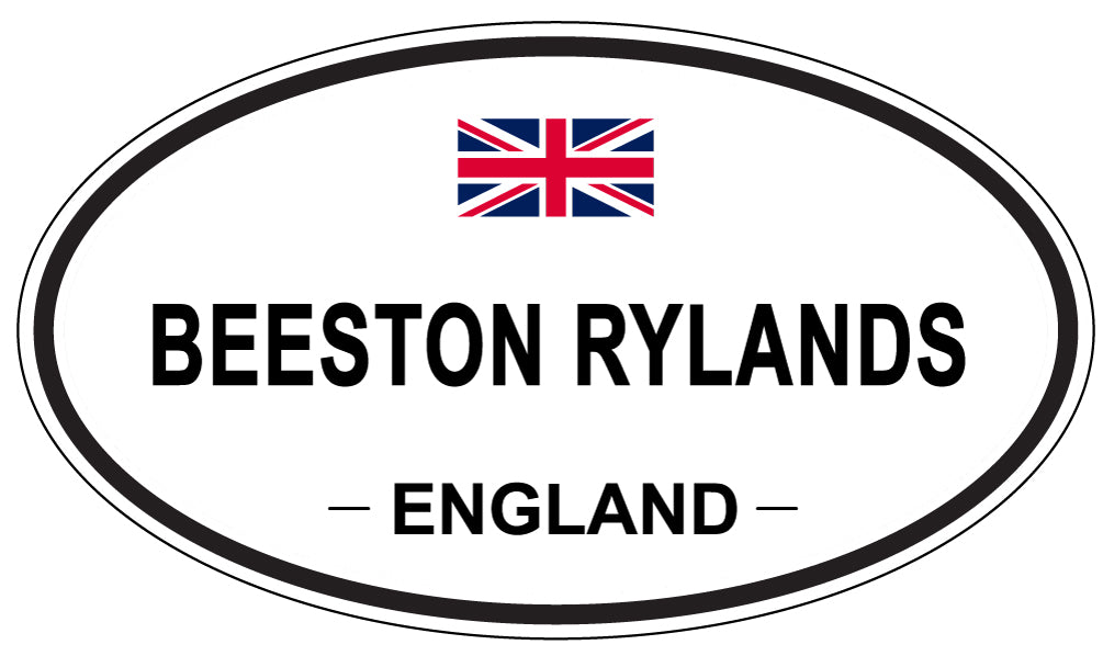 BEESTON RYLANDS, ENGLAND - Oval Sticker