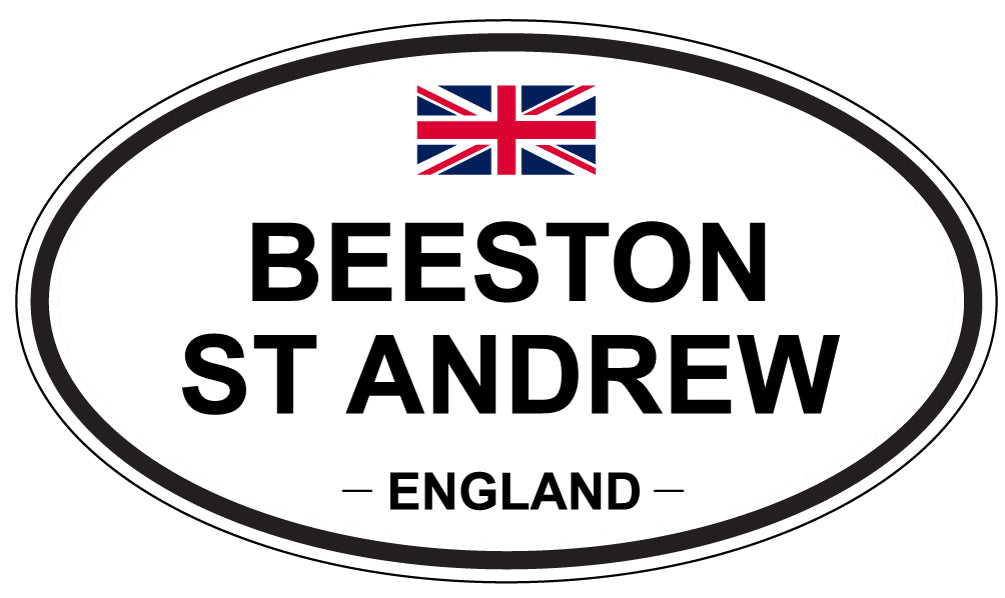 BEESTON ST ANDREW, England - Oval Magnet