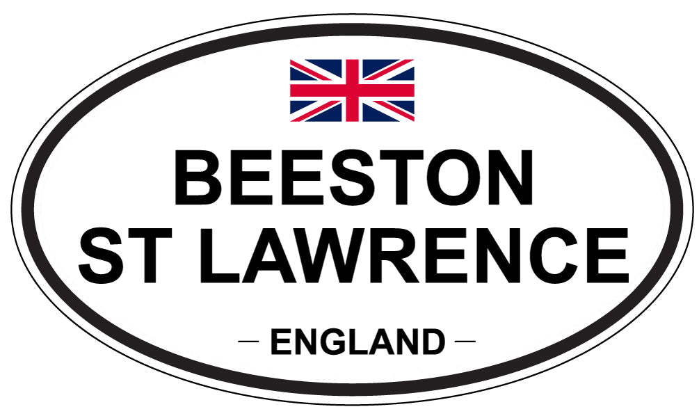 BEESTON ST LAWRENCE, ENGLAND - Oval Sticker