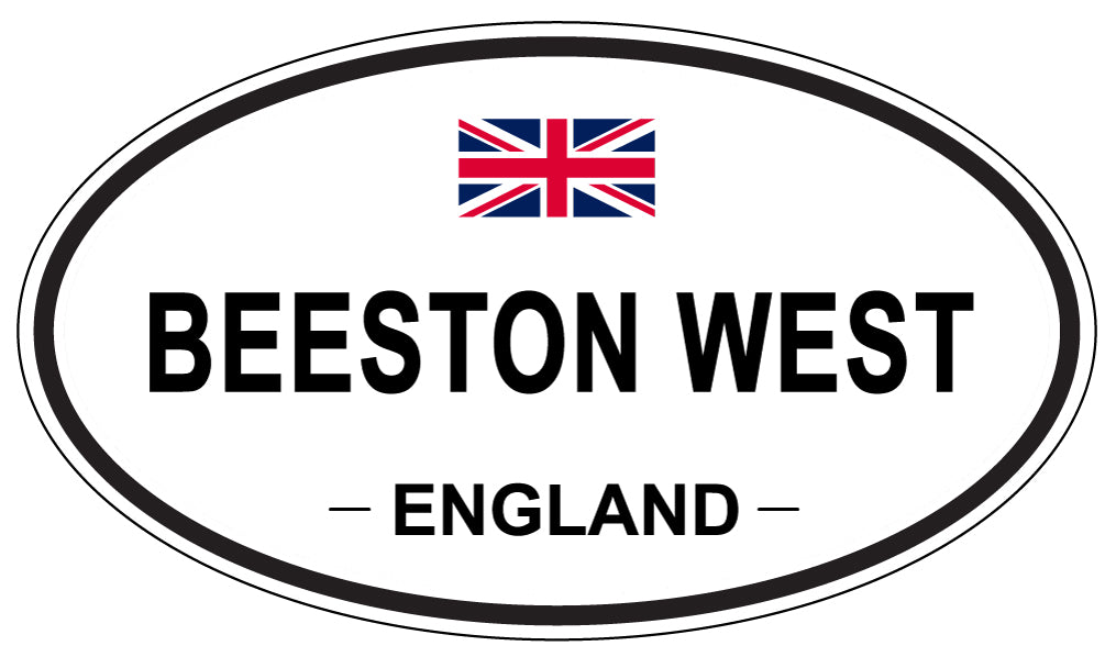 BEESTON WEST, ENGLAND - Oval Sticker