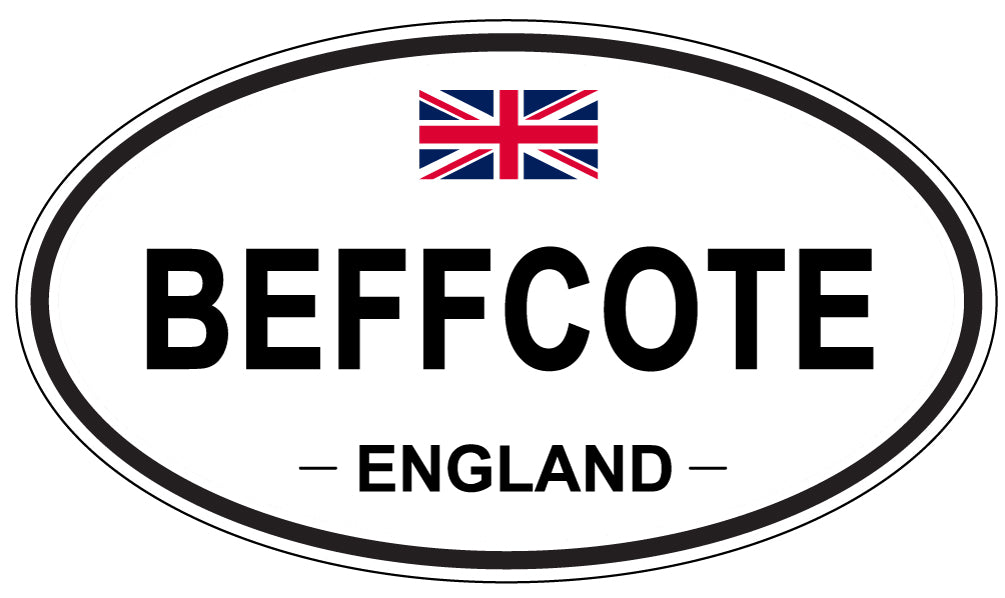 BEFFCOTE, England - Oval Magnet