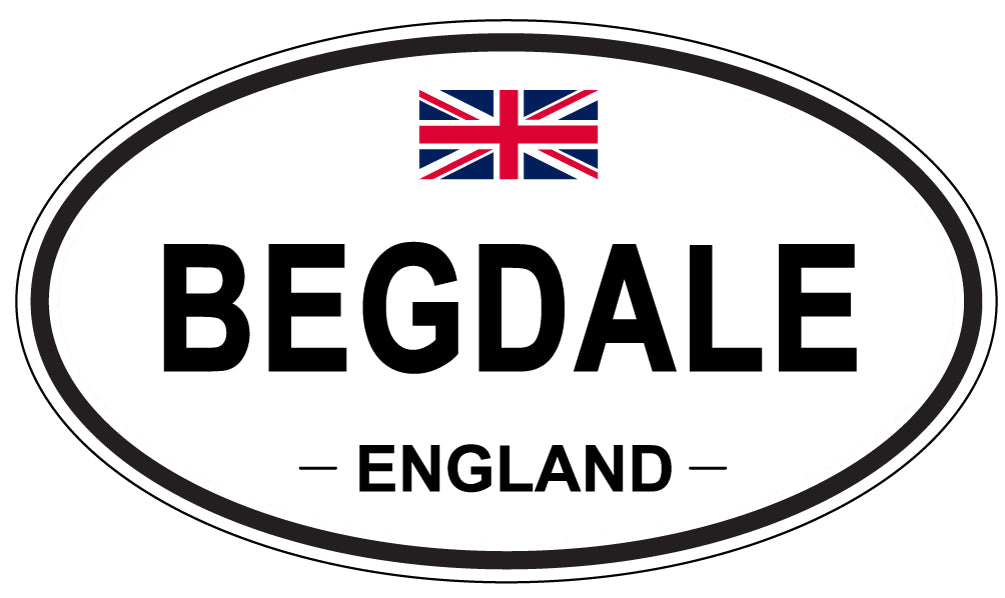 BEGDALE, England - Oval Magnet