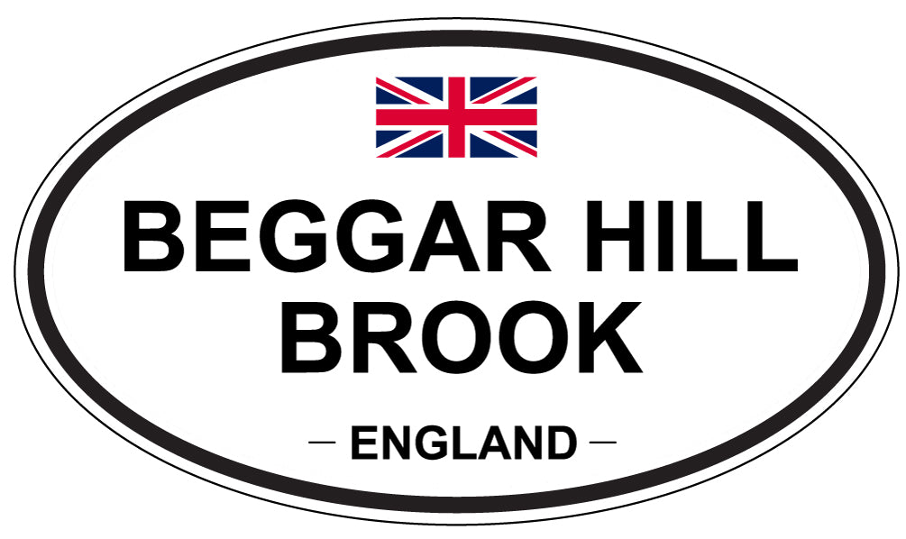 BEGGAR HILL BROOK, England - Oval Magnet