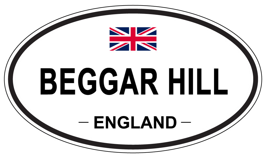 BEGGAR HILL, England - Oval Magnet