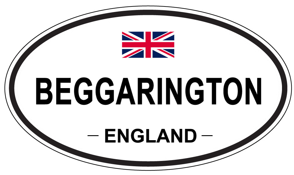 BEGGARINGTON, England - Oval Magnet