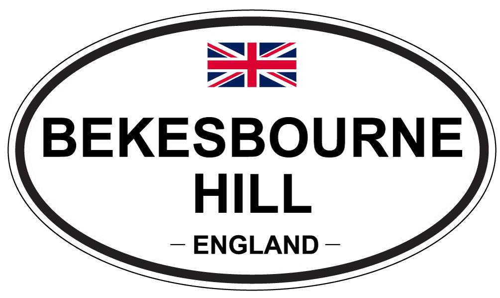 BEKESBOURNE HILL, ENGLAND - Oval Sticker