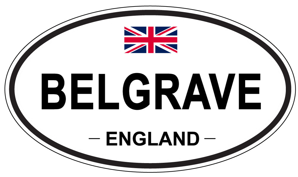 BELGRAVE, England - Oval Magnet