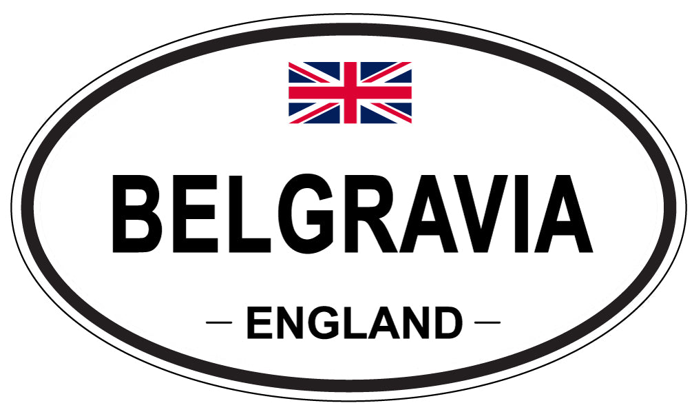 BELGRAVIA, ENGLAND - Oval Sticker