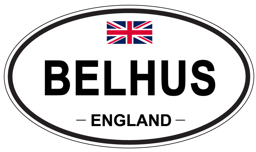 BELHUS, England - Oval Magnet