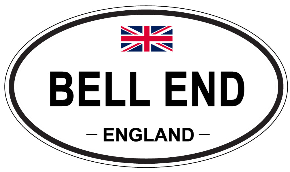 BELL END, ENGLAND - Oval Sticker