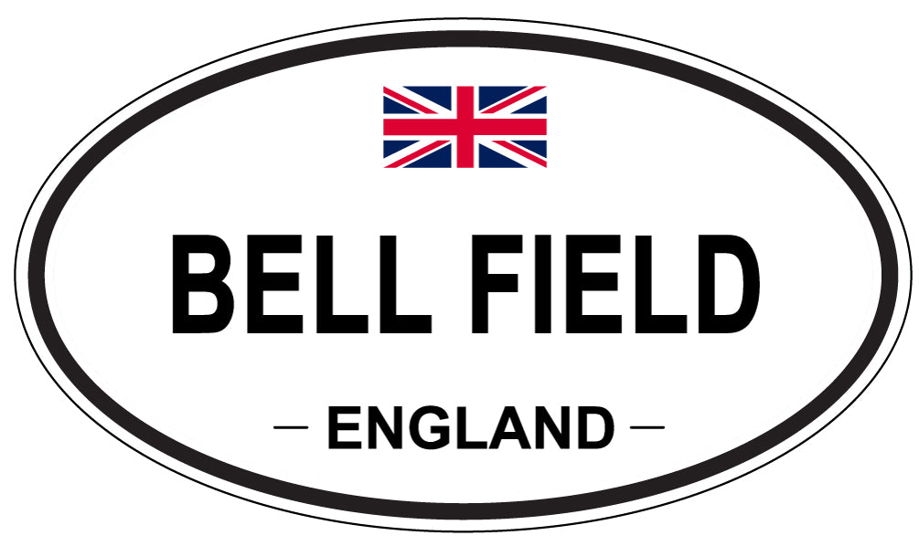 BELL FIELD, ENGLAND - Oval Sticker
