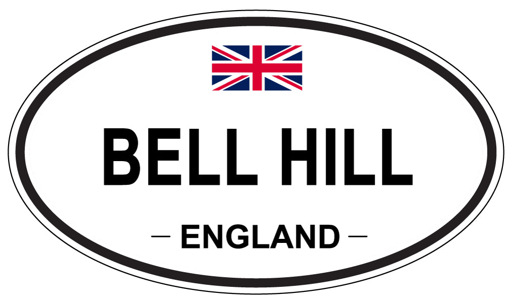 BELL HILL, ENGLAND - Oval Sticker