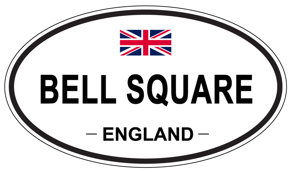 BELL SQUARE, England - Oval Magnet