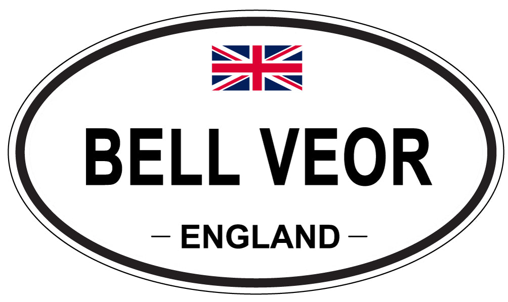 BELL VEOR, ENGLAND - Oval Sticker