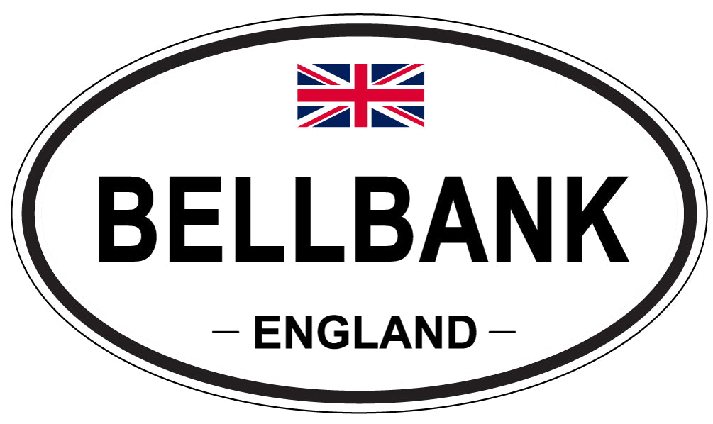 BELLBANK, ENGLAND - Oval Sticker