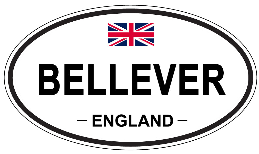 BELLEVER, England - Oval Magnet