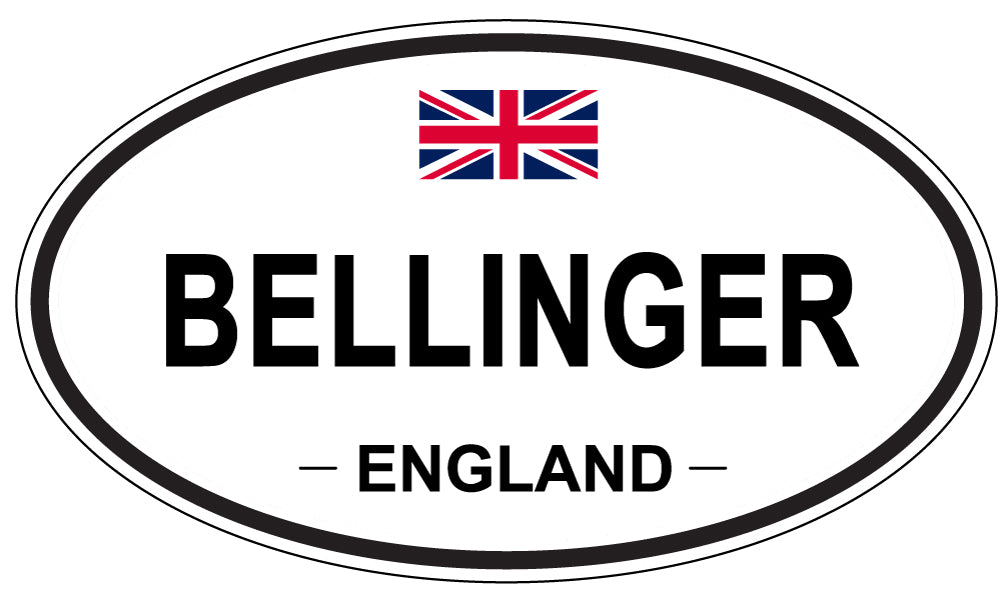 BELLINGER, ENGLAND - Oval Sticker